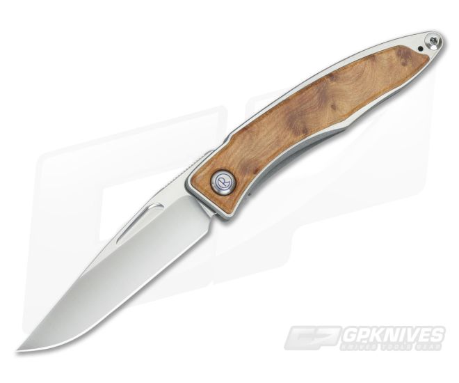 Chris Reeve Mnandi Thuya Burl Wood Inlays 0121 - CRK-0121