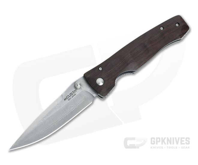 MCusta Damascus Tactility Rosewood San Mai Damascus VG10 Liner Lock 0122DR - MC-0122DR