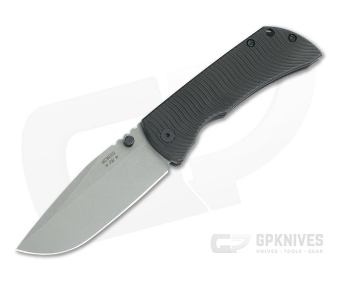 McNees Knives PM Mac 2 3.5" (GEN 2) Blackout Swerve Drop Point - MNK-012