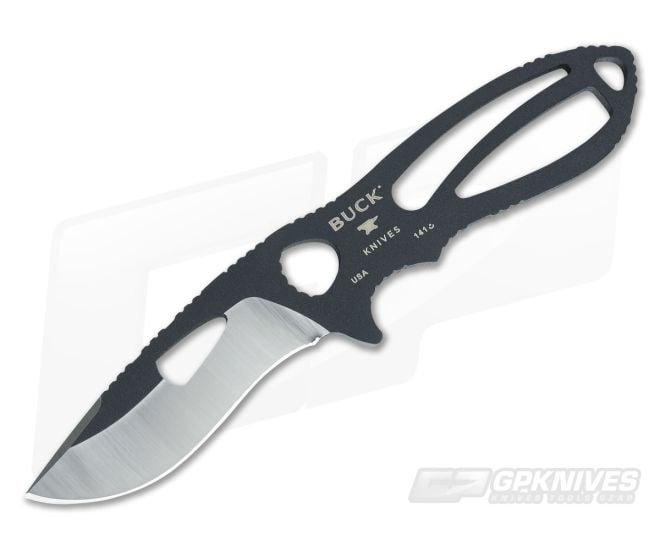 Buck PakLite Large Skinner Black Traction Coated - BU-0141BKS-B