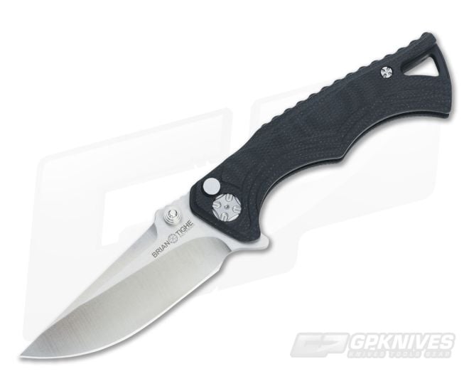Brian Tighe and Friends G10 Tighe Fighter Small Drop Point Polished Stonewash - BTF-014