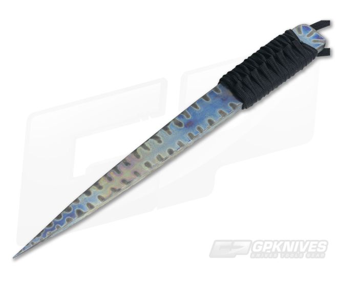 M Strider Knives Flamed Titanium Nail Fixed Blade - MSK-014
