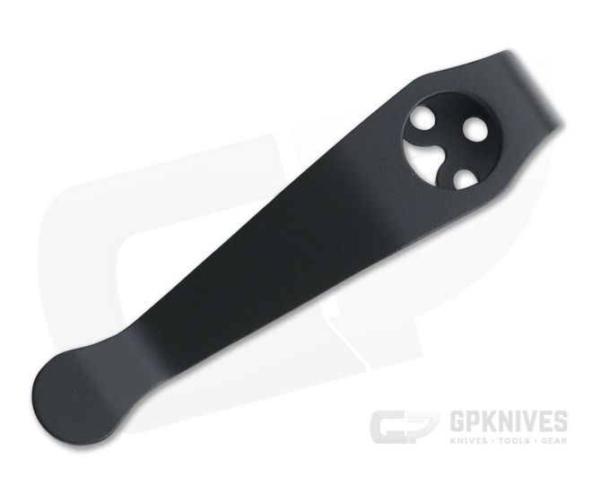 Lynch Northwest Spyderco Short Black Cerakote Titanium Deep Carry Pocket Clip - LNW-014