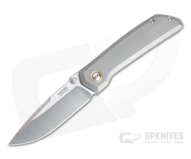 Pena Knives X-Series Mula Thumb Stud Satin M390 Titanium Frame Lock Folder - PK-015