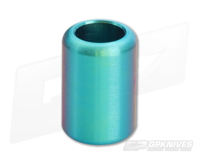 Ti Survival Titanium Lanyard Bead Grooveless Green Anodized - TS-016