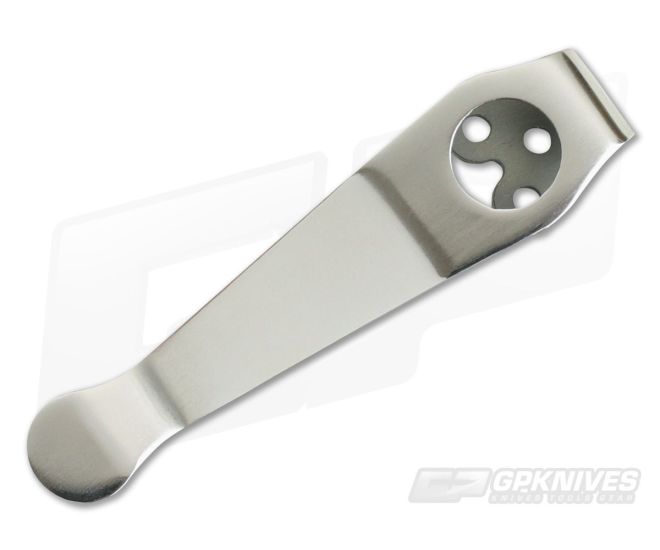 Lynch Northwest Spyderco Short Polished Titanium Deep Carry Pocket Clip - LNW-016