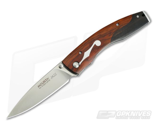 MCusta Jazz VG10 Cocobolo & Ebony Wood Liner Lock Folder 0171 - MC-0171