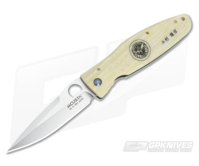 MCusta Knives Gunshin Ivory Micarta VG-10 Folder - MC-0185