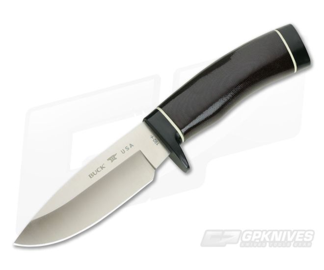 Buck Vanguard Legacy LTD CPM 20CV Burgundy Linen Micarta Fixed Hunter 0192BGSLE - BU-0192BGSLE
