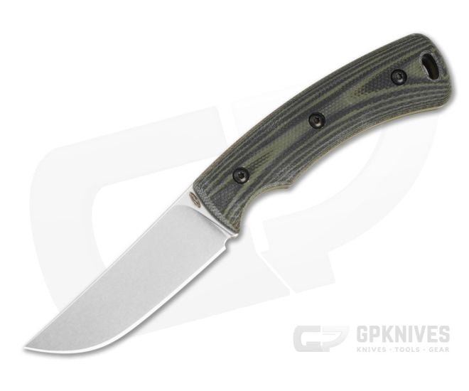 TRM Tagalong OD Green and Black G10 MagnaCut Stonewashed Fixed Blade (2.32") - TRM-019