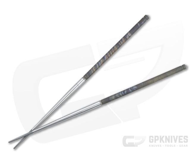 Foltsum 2-Piece Titanium Chopsticks Case Color Bead Blast - FLM-01