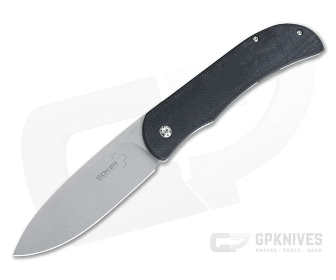 Boker Plus Exskelibur I Frame Lock Top Flipper Black G10 D2 Steel 01BO137 - BO-01BO137