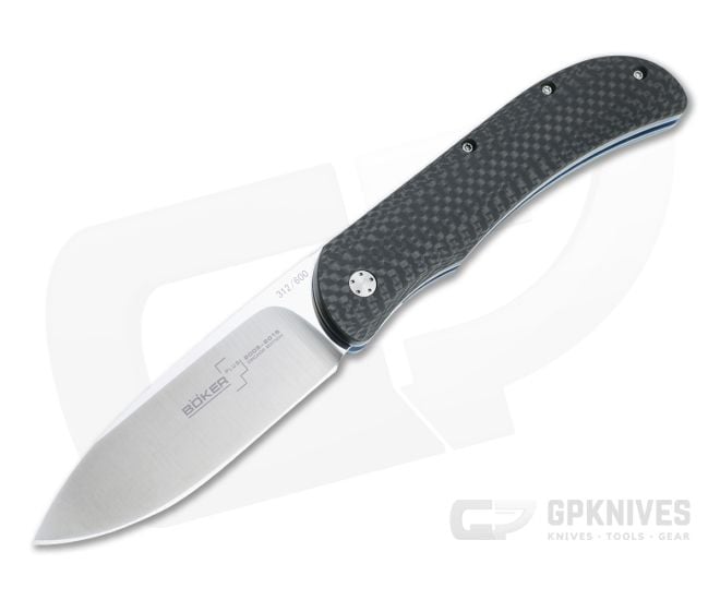 Boker Plus Decade Edition Exskelibur I Satin VG10 Carbon Fiber Front Flipper 01BO152 - BO-01BO152