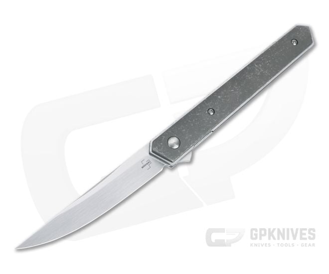 Boker Plus Kwaiken Air Stonewashed Titanium Satin VG10 Liner Lock Flipper 01BO169 - BO-01BO169