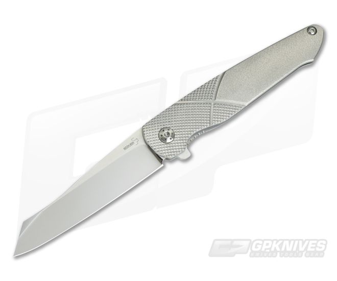 Boker Plus Gent-X Orange-Peel Titanium Frame Lock Flipper 01BO261 - BO-01BO261