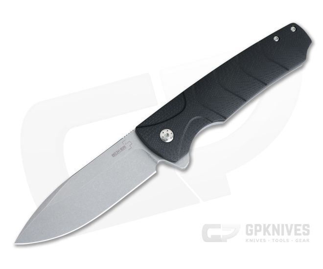 Boker Plus Ridge Frame Lock Flipper 3D Black G10 D2 Steel 01BO262 - BO-01BO262