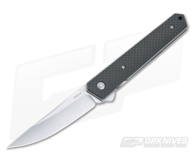 Boker Plus Kwaiken Carbon Fiber Flipper Satin VG-10 01BO298 - BO-01BO298