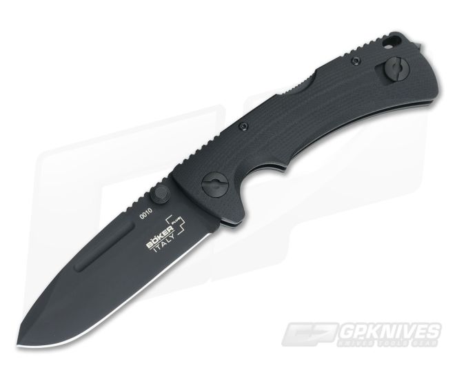 Boker Plus Italy PM-3 Black G10 Cerakote N690 Blade - BO-01BO303