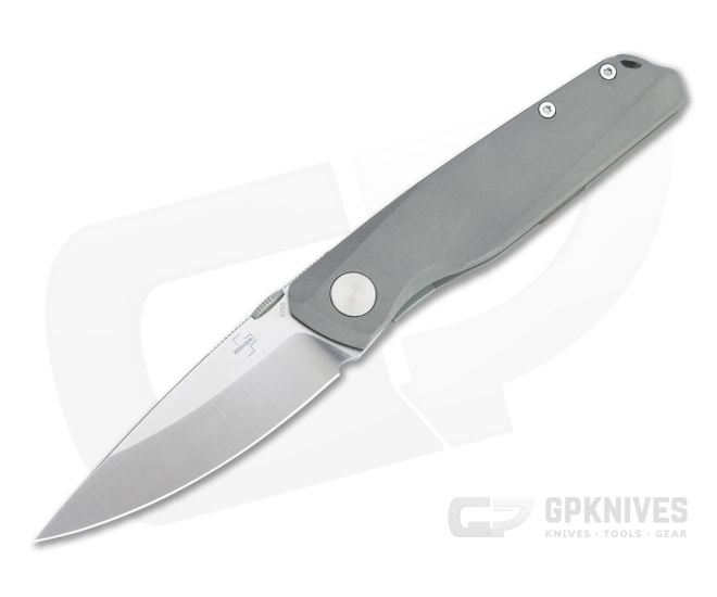 Boker Plus X Poltergeist Works Connector Satin S35VN Titanium Frame Lock Folder 01BO353 - BO-01BO353
