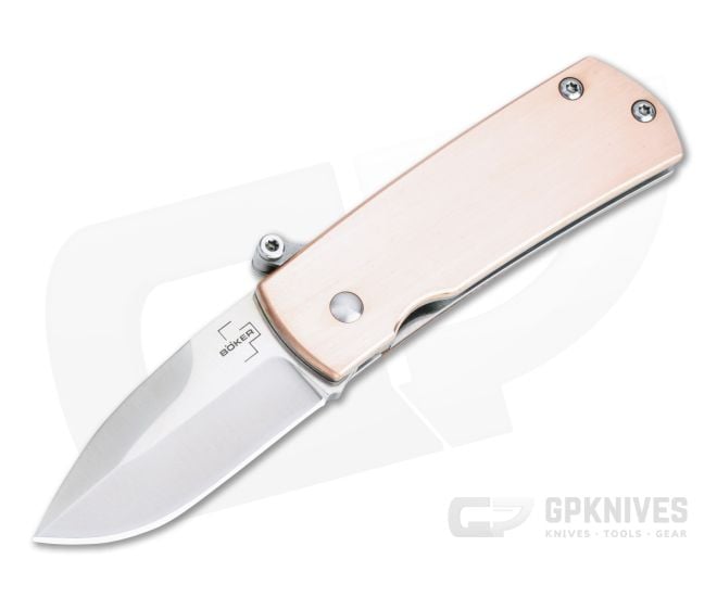 Boker Plus x D Rocket Design Shamsher Satin D2 Raw Copper