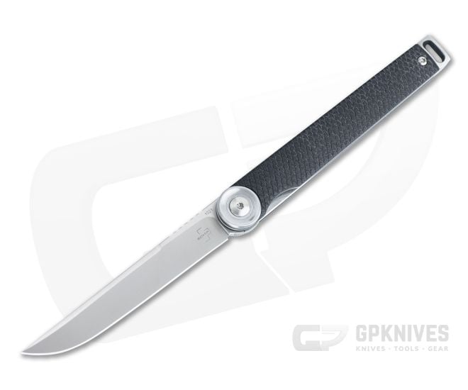 Boker Plus Kaizen Satin D2 Black G10 Liner Lock Flipper 01BO390 - BO-01BO390