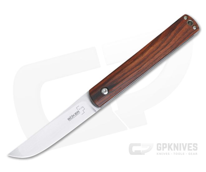 Boker Plus Wasabi Slip Joint Top Flipper Cocobolo Wood 01BO631 - BO-01BO631