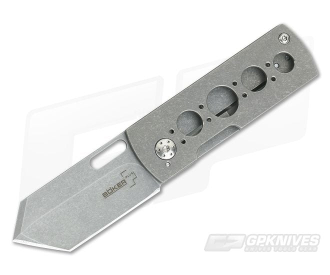 Boker Plus Pelican Tanto Titanium Zinker Design Knife 01BO729 - BO-01BO729
