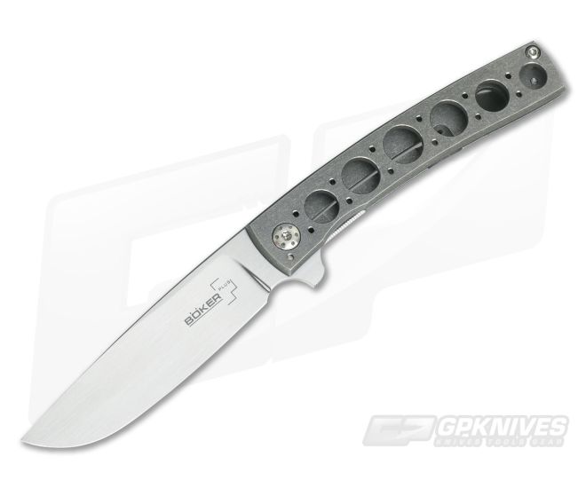 Boker Plus FR Mini VG-10 Flipper Titanium Frame Lock 01BO748 - BO-01BO748