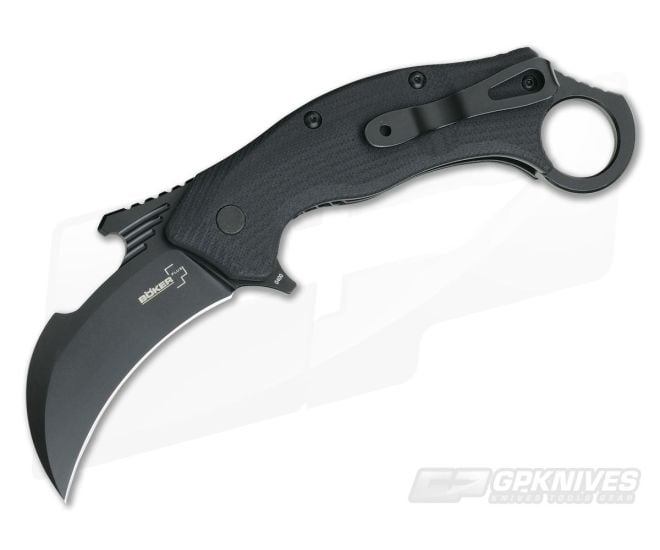 Boker Plus Ocelot Manasherov Black D2 Flipper Black G10 01BO757 - BO-01BO757