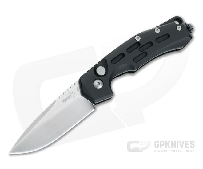 Boker Plus Thunder Storm Manasherov Black Aluminum Stonewashed AUS-8 Automatic 01BO792N - BO-01BO792N