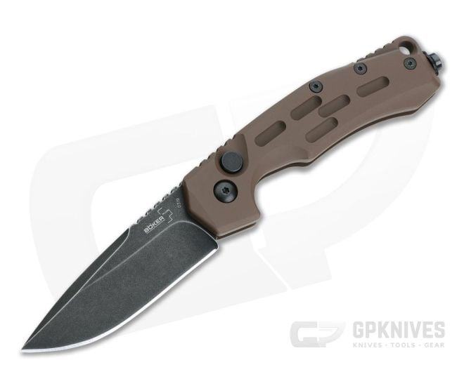 Boker Plus Thunder Storm Manasherov Coyote Aluminum Black Stonewashed AUS-8 Automatic 01BO794N - BO-01BO794N
