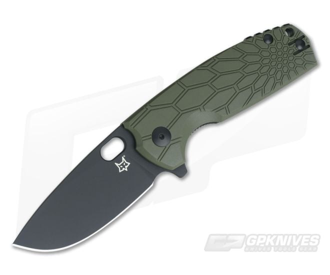 Fox Knives Vox Core OD Green FRN Black PVD N690Co Liner Lock Flipper 604OD - BO-01FX318