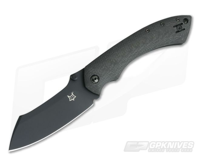 Fox Knives Kmaxrom Pelican Black N690 Carbon Fiber Liner Lock 534CF - BO-01FX742