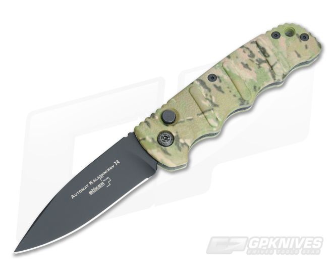Boker Kalashnikov 74 Automatic Green Camo Black Blade 01KALS08N - BO-01KALS08N