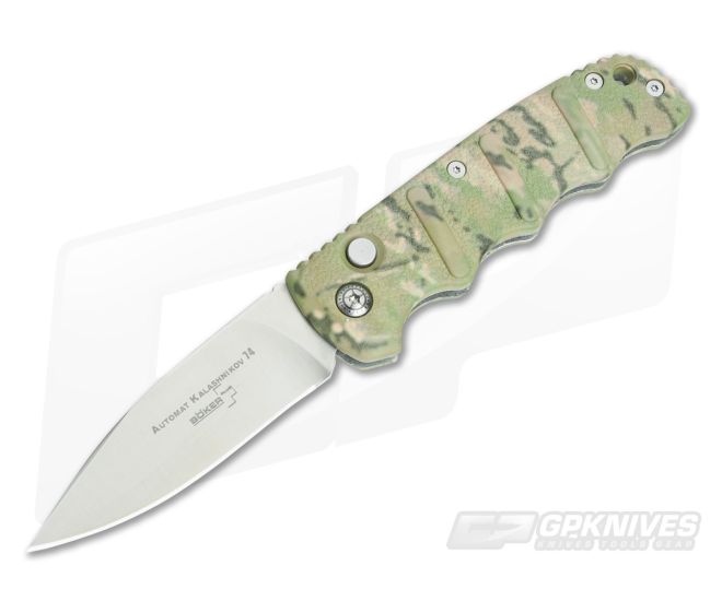 Boker Kalashnikov 74 Automatic Green Camo Satin Blade 01KALS09N - BO-01KALS09N