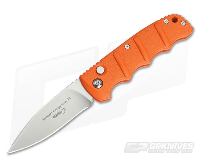 Boker Kalashnikov 74 Automatic Orange with Satin Blade 01KALS11N - BO-01KALS11N