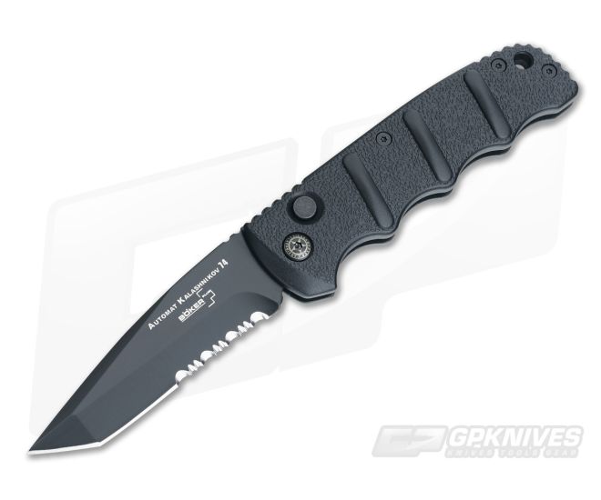 Boker Kalashnikov 74 Automatic Black Tanto Serrated 01KALS74BTS - BO-01KALS74BTS