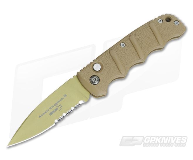 Boker Kalashnikov 74 Automatic Desert Tan Copper Serrated Blade 01KALS74DESN - BO-01KALS74DESN