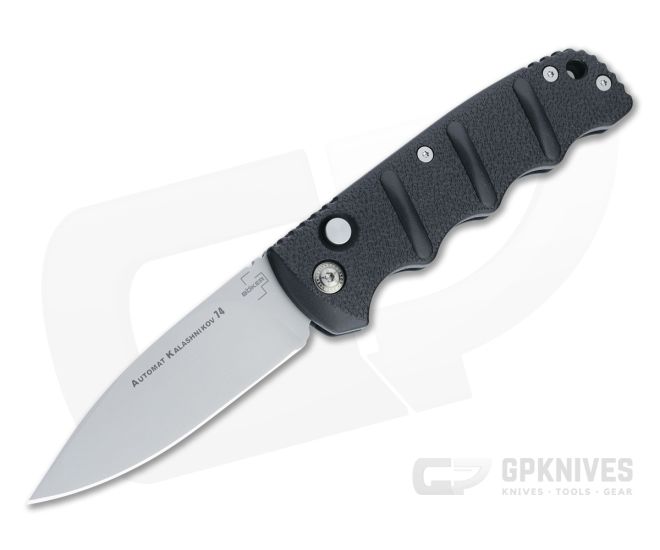 Boker Kalashnikov 74 Blasted D2 Black Automatic Folding Knife 01KALS93N - BO-01KALS93N