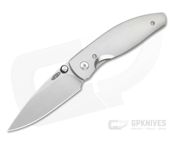 TRM Atom Pinstripe 3D Titanium MagnaCut Liner Lock Folding Knife (3.50" Blade) - TRM-020