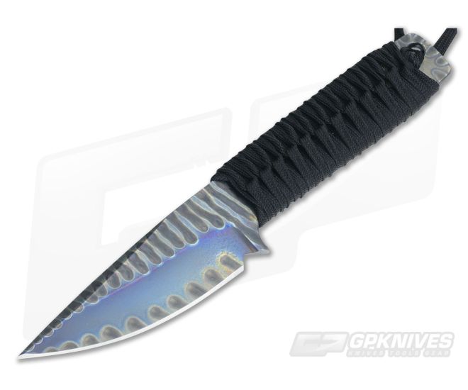 M Strider Knives Flamed Titanium Spear Fixed Blade #3 - MSK-020