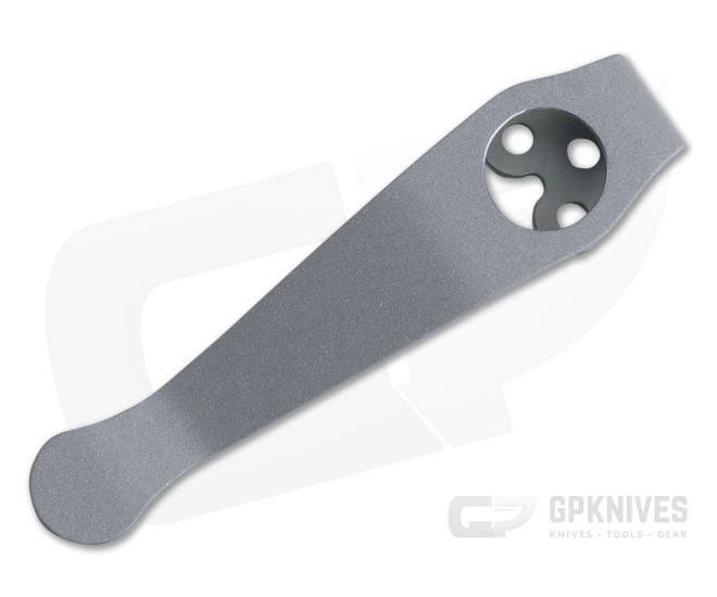 Lynch Northwest Titanium Deep Carry Pocket Clip Spyderco Short Bead Blast - LNW-020