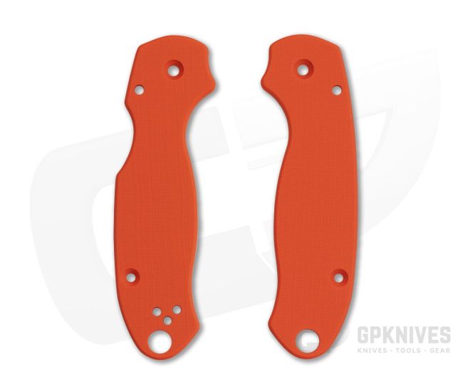 Putman Blade Scales Spyderco Para 3 Smooth Orange G10 Scales - PBS-020