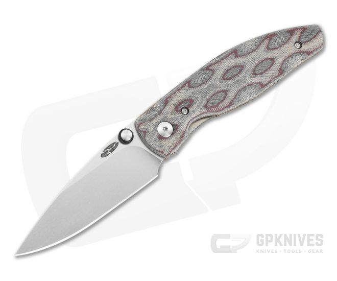TRM Atom Python 3D Lizard Skin Micarta MagnaCut Liner Lock Folding Knife (3.50" Blade) - TRM-021