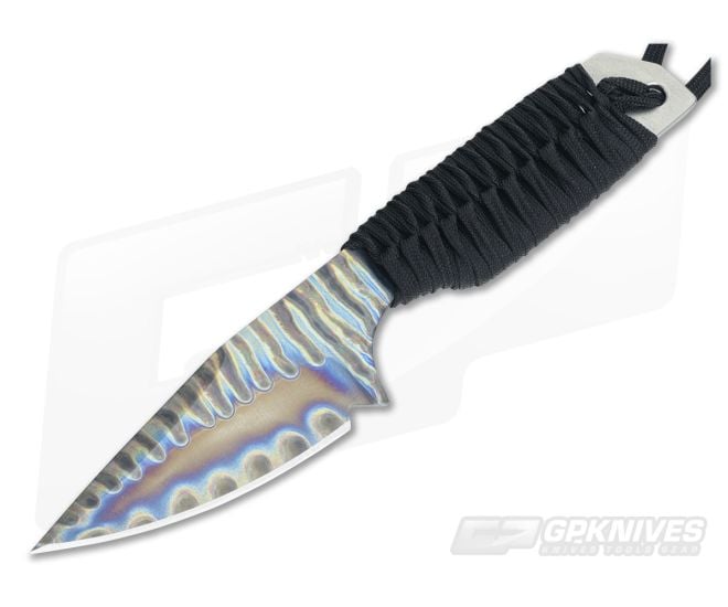 M Strider Knives Flamed Titanium Spear Fixed Blade #4 - MSK-021