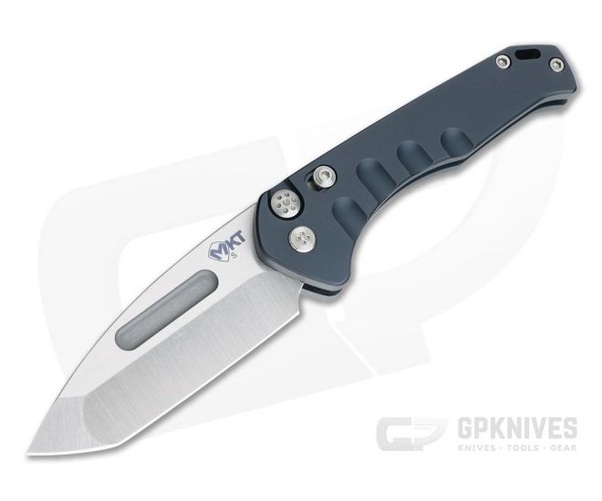 Medford Knives Praetorian Swift Tanto Blue Aluminum CPM S35VN Button Lock Automatic - MKT-021