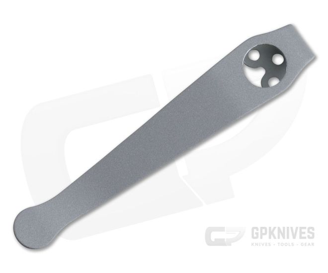 Lynch Northwest Titanium Deep Carry Pocket Clip Spyderco Long Bead Blast - LNW-021