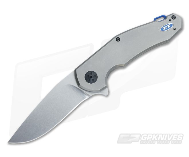 Zero Tolerance 0220 Flipper with Custom Blue G10 Backspacer - ZT-0220-001