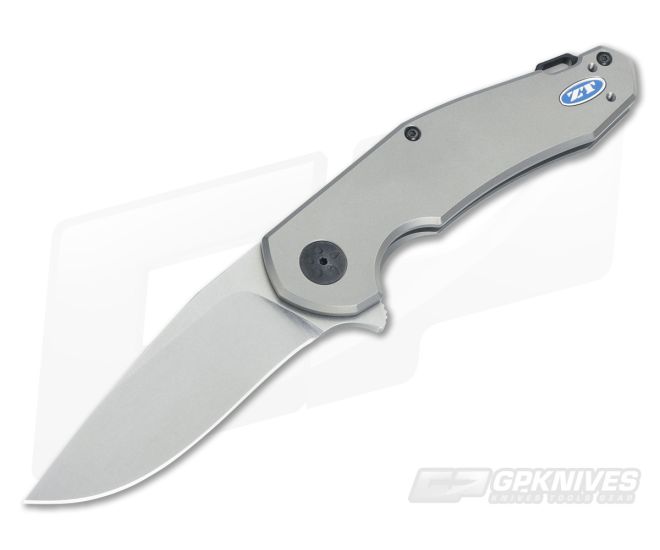 Zero Tolerance 0220 Titanium Flipper Anso Design with Black Backspacer - ZT-0220