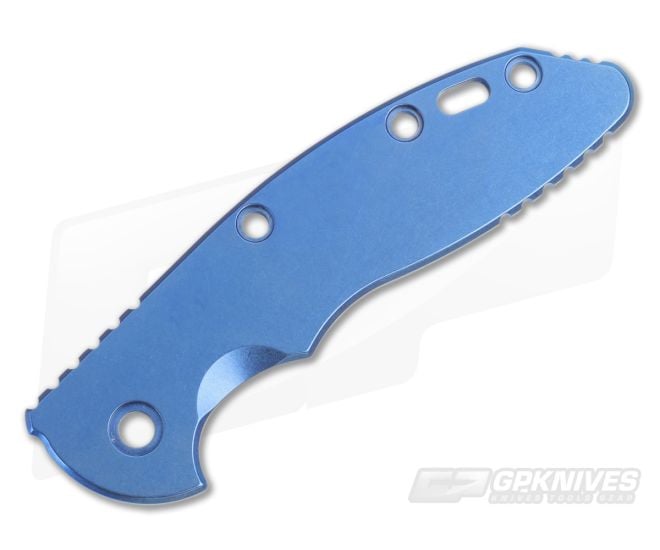 Hinderer Knives Stonewashed Blue Titanium Handle Scale for XM-18 3.5" Smooth - HK-0227